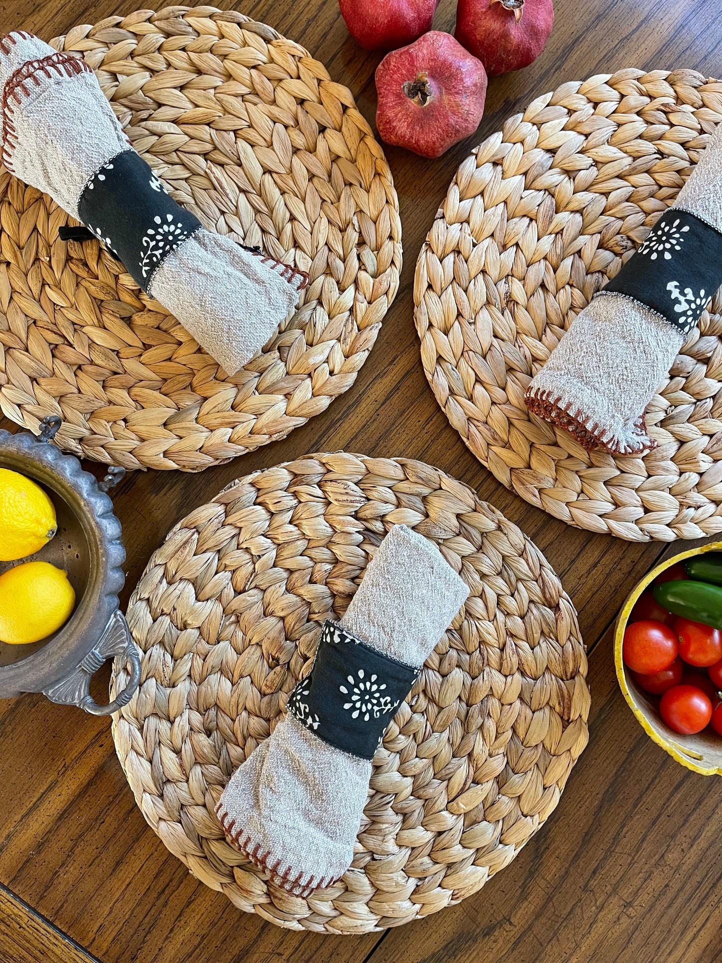 Black Napkin Holder (Set of 6)