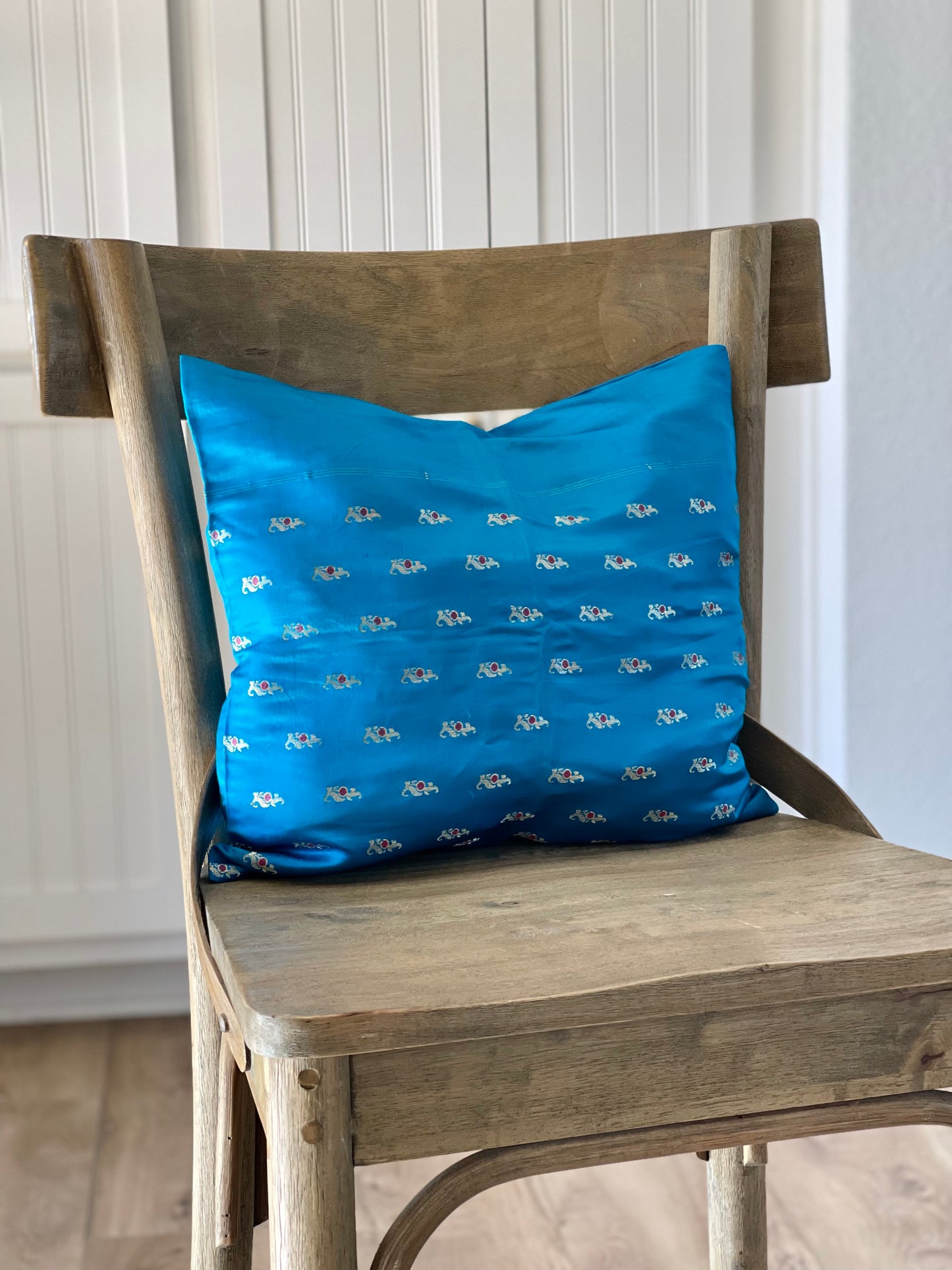 Bright Blue Decorative Pillow Case