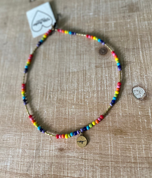 White Rainbow Necklace