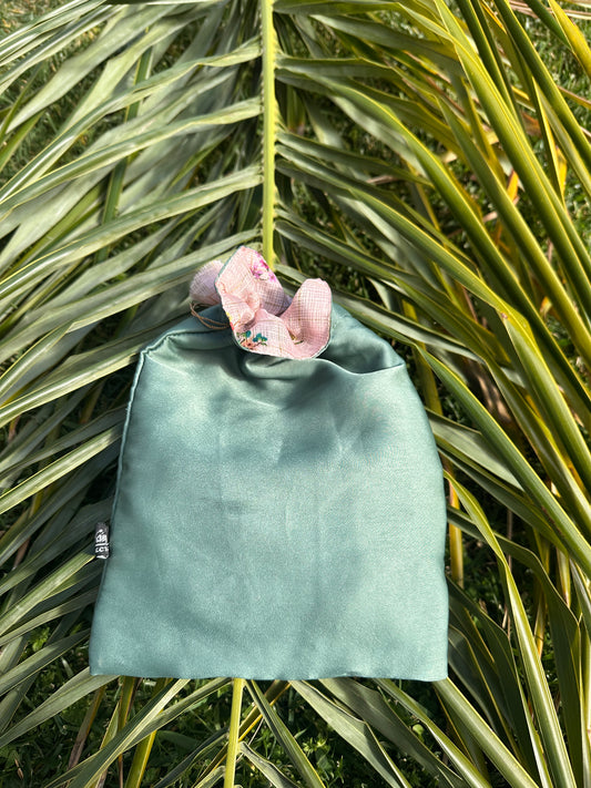 Teal Tie Bag