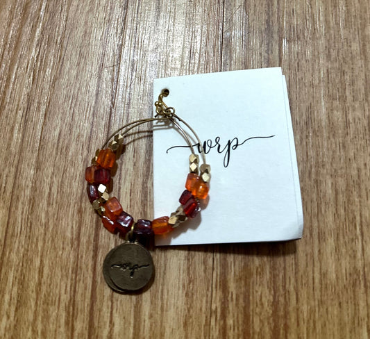 Orange & Gold Hoops