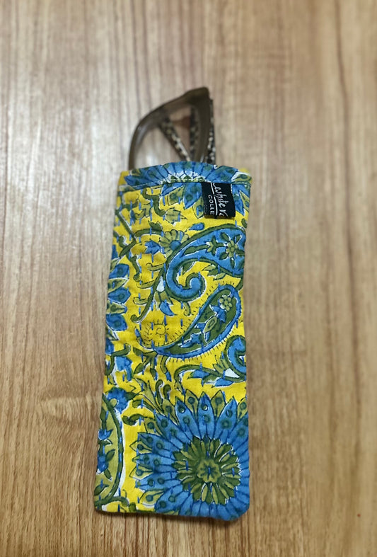 Yellow & Blue Glass Case