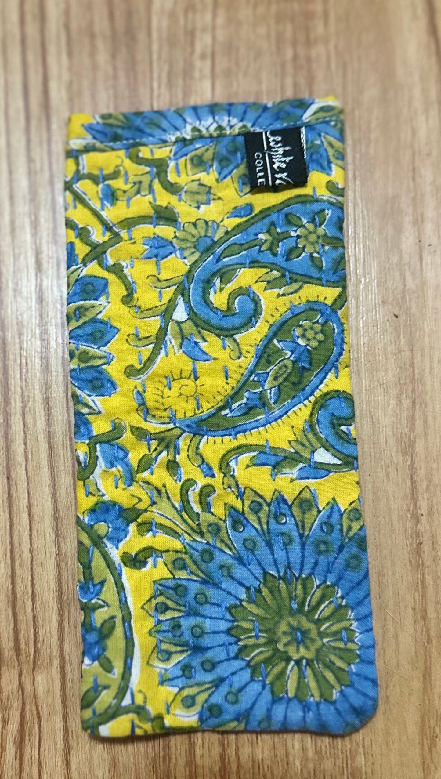 Yellow & Blue Glass Case