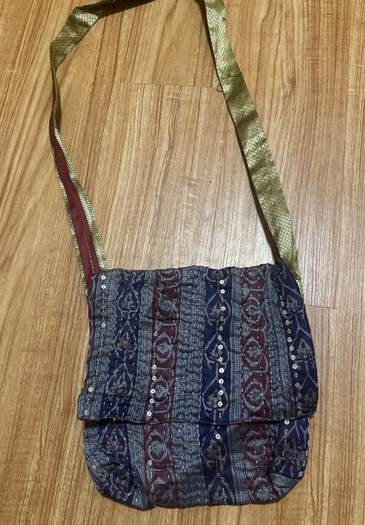 Grey, Red & Blue Cross Body