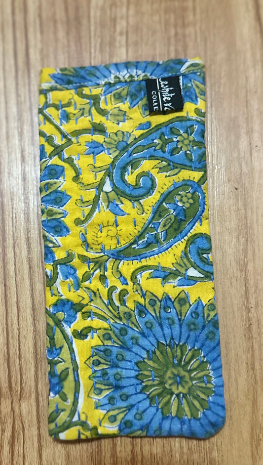 Yellow & Blue Glass Case